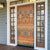 Terracotta Batik Papua-inspired Pattern Door Cover - Polynesian Pride