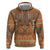 Terracotta Batik Papua-inspired Pattern Hoodie - Polynesian Pride