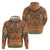 Terracotta Batik Papua-inspired Pattern Hoodie - Polynesian Pride