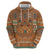 Terracotta Batik Papua-inspired Pattern Hoodie - Polynesian Pride