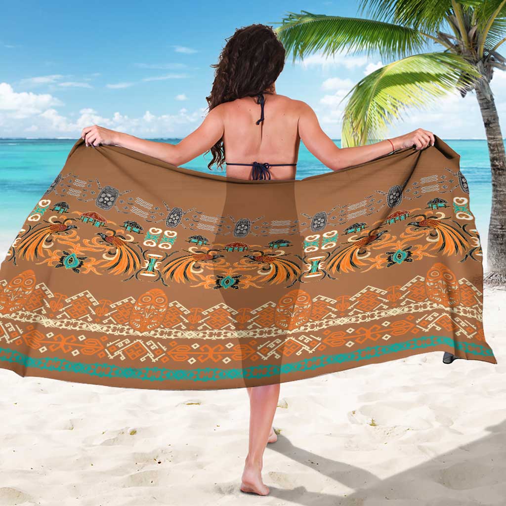 Terracotta Batik Papua-inspired Pattern Sarong LT9 - Polynesian Pride
