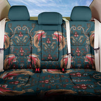 Dark Cyan Blue Bird of Batik Papua Back Car Seat Cover Exotic Natural Wealth of Papua - Polynesian Pride