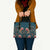 Dark Cyan Blue Bird of Batik Papua Leather Bag Exotic Natural Wealth of Papua - Polynesian Pride