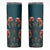 Dark Cyan Blue Bird of Batik Papua Skinny Tumbler Exotic Natural Wealth of Papua - Polynesian Pride