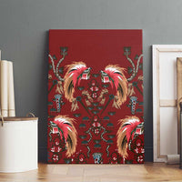 Oxblood Bird of Batik Papua Canvas Wall Art Exotic Natural Wealth of Papua - Polynesian Pride