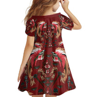 Oxblood Bird of Batik Papua Family Matching Tank Maxi Dress and Hawaiian Shirt Exotic Natural Wealth of Papua - Polynesian Pride