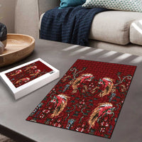 Oxblood Bird of Batik Papua Puzzle Exotic Natural Wealth of Papua LT9 - Polynesian Pride