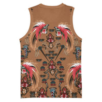 Terracotta Bird of Batik Papua Basketball Jersey Exotic Natural Wealth of Papua - Polynesian Pride