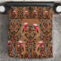 Terracotta Bird of Batik Papua Bedding Set Exotic Natural Wealth of Papua - Polynesian Pride