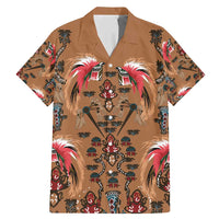 Terracotta Bird of Batik Papua Family Matching Mermaid Dress and Hawaiian Shirt Exotic Natural Wealth of Papua - Polynesian Pride