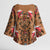Terracotta Bird of Batik Papua Kimono Sleeve Blouse Exotic Natural Wealth of Papua - Polynesian Pride