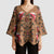 Terracotta Bird of Batik Papua Kimono Sleeve Blouse Exotic Natural Wealth of Papua - Polynesian Pride