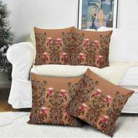 Terracotta Bird of Batik Papua Pillow Cover Exotic Natural Wealth of Papua - Polynesian Pride