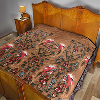 Terracotta Bird of Batik Papua Quilt Exotic Natural Wealth of Papua LT9 - Polynesian Pride