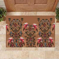 Terracotta Bird of Batik Papua Rubber Doormat Exotic Natural Wealth of Papua - Polynesian Pride
