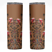 Terracotta Bird of Batik Papua Skinny Tumbler Exotic Natural Wealth of Papua - Polynesian Pride