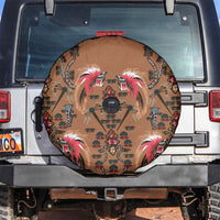 Terracotta Bird of Batik Papua Spare Tire Cover Exotic Natural Wealth of Papua - Polynesian Pride