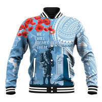 FSM Verterans Day Baseball Jacket Their Lives Your Freedom LT9 Unisex Blue - Polynesian Pride