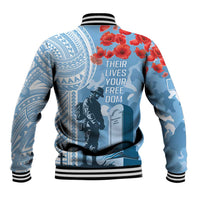 FSM Verterans Day Baseball Jacket Their Lives Your Freedom LT9 - Polynesian Pride