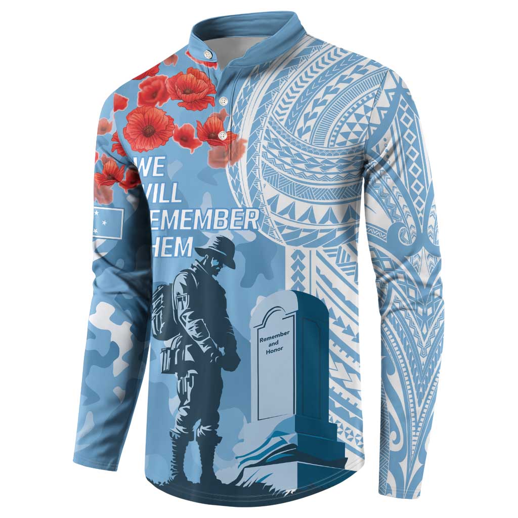 FSM Verterans Day Button Sweatshirt Their Lives Your Freedom LT9 - Polynesian Pride
