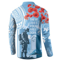 FSM Verterans Day Button Sweatshirt Their Lives Your Freedom LT9 - Polynesian Pride