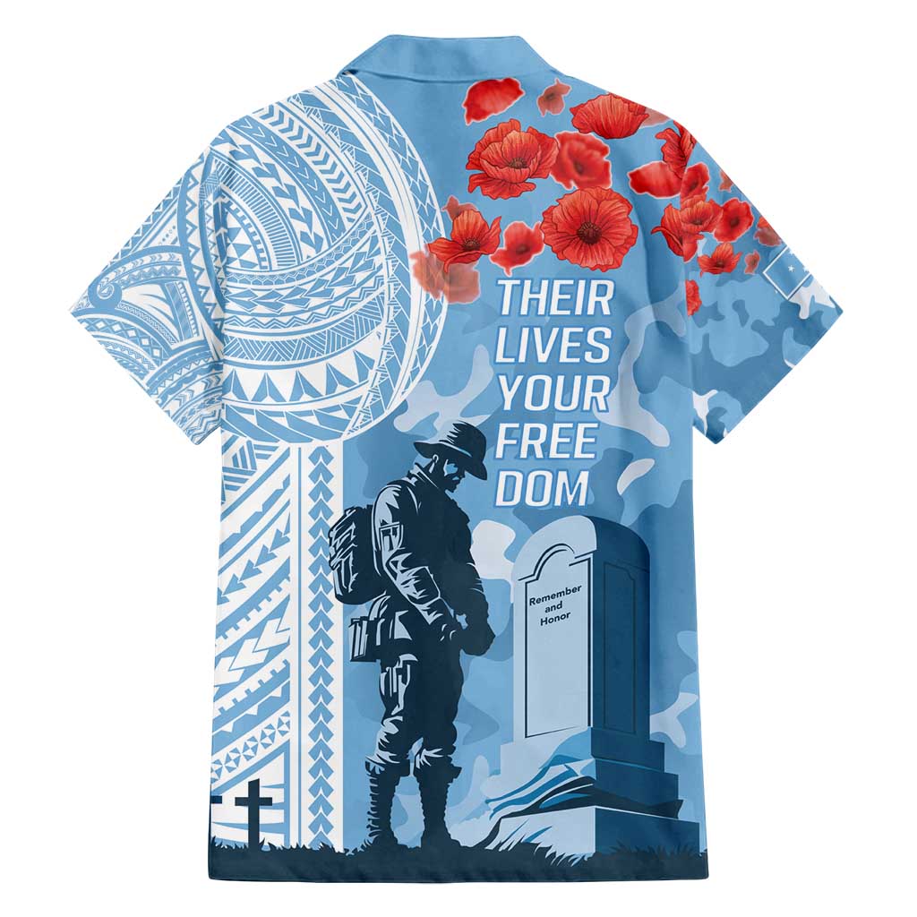 FSM Verterans Day Family Matching Puletasi and Hawaiian Shirt Their Lives Your Freedom