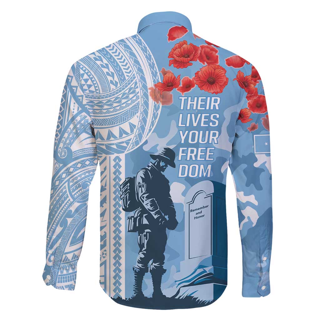 FSM Verterans Day Family Matching Tank Maxi Dress and Hawaiian Shirt Their Lives Your Freedom LT9 - Polynesian Pride