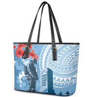 FSM Verterans Day Leather Tote Bag Their Lives Your Freedom LT9 - Polynesian Pride