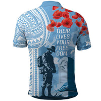 FSM Verterans Day Polo Shirt Their Lives Your Freedom LT9 - Polynesian Pride