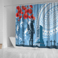 FSM Verterans Day Shower Curtain Their Lives Your Freedom LT9 - Polynesian Pride