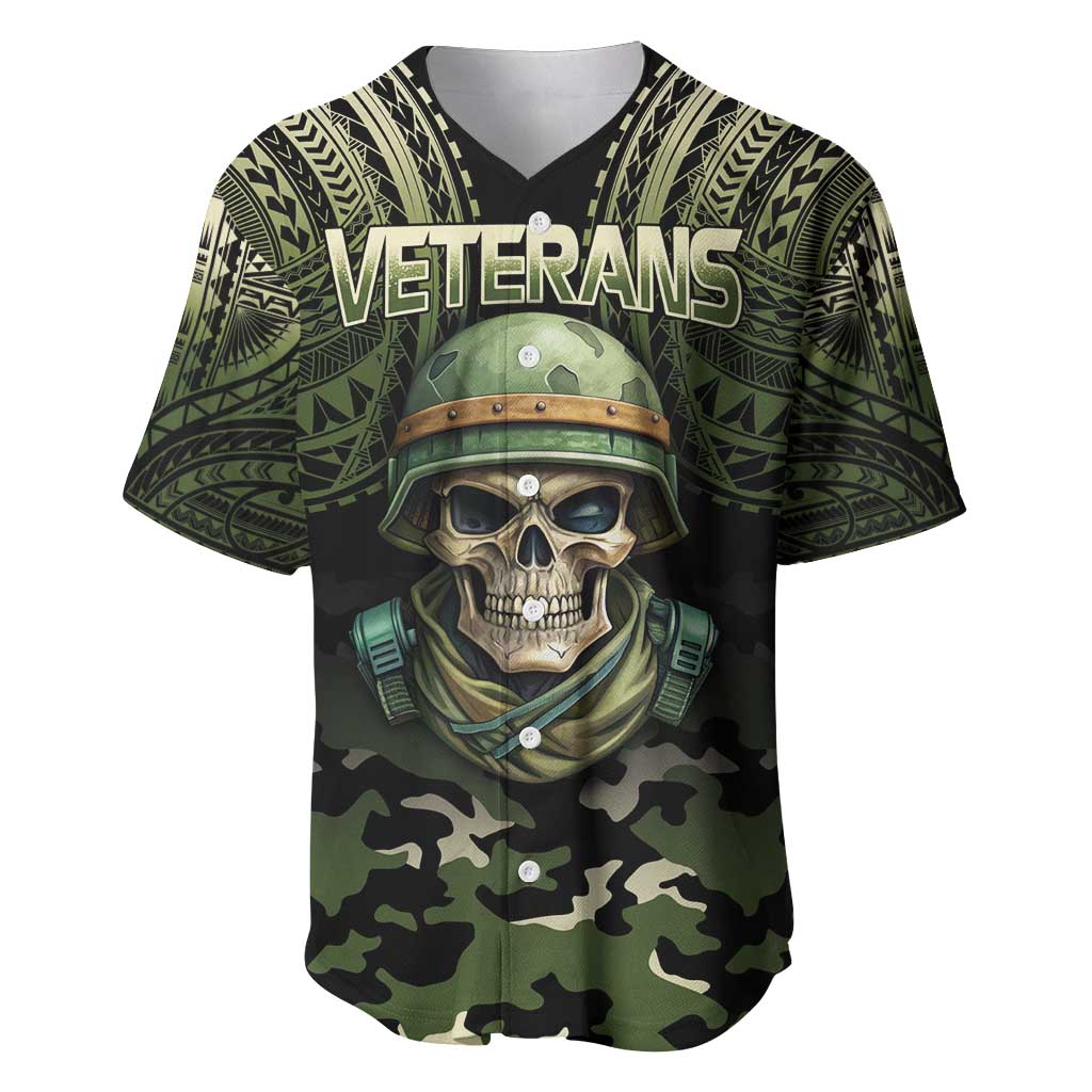 Veterans Day Baseball Jersey War Never Leaves A Veteran Proud Military LT9 Black - Polynesian Pride