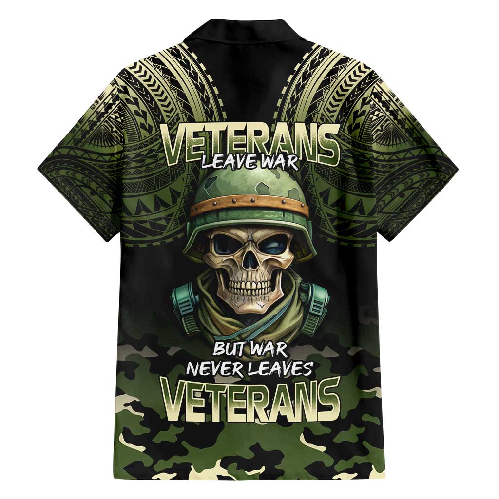 Veterans Day Family Matching Long Sleeve Bodycon Dress and Hawaiian Shirt War Never Leaves A Veteran Proud Military LT9 - Polynesian Pride