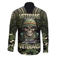 Veterans Day Family Matching Long Sleeve Bodycon Dress and Hawaiian Shirt War Never Leaves A Veteran Proud Military LT9 - Polynesian Pride