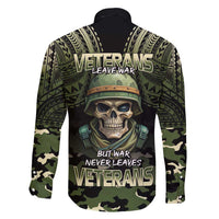 Veterans Day Family Matching Short Sleeve Bodycon Dress and Hawaiian Shirt War Never Leaves A Veteran Proud Military LT9 - Polynesian Pride