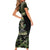 Veterans Day Short Sleeve Bodycon Dress War Never Leaves A Veteran Proud Military