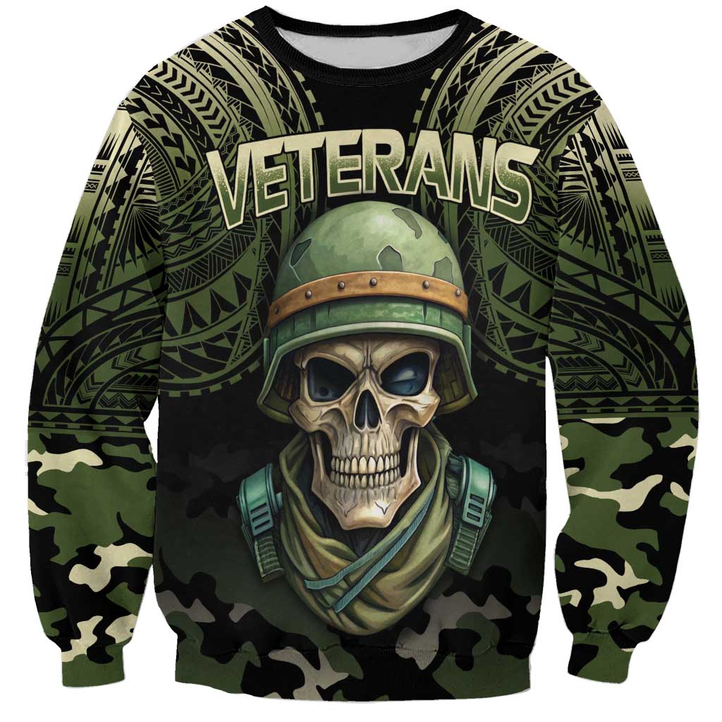 Veterans Day Sweatshirt War Never Leaves A Veteran Proud Military LT9 Unisex Black - Polynesian Pride