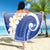 Marshall Islands Manit Day Beach Blanket Plumeria and Polynesian Tribal