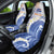 Marshall Islands Manit Day Car Seat Cover Plumeria and Polynesian Tribal