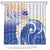 Marshall Islands Manit Day Shower Curtain Plumeria and Polynesian Tribal