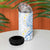 Palau 1981 Tribal Tattoo 4 in 1 Can Cooler Tumbler with Belau Plumeria Flowers