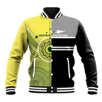 Custom Cricket AUNZ Spirit Baseball Jacket Aussie New Zealand Retro Edition - Polynesian Pride
