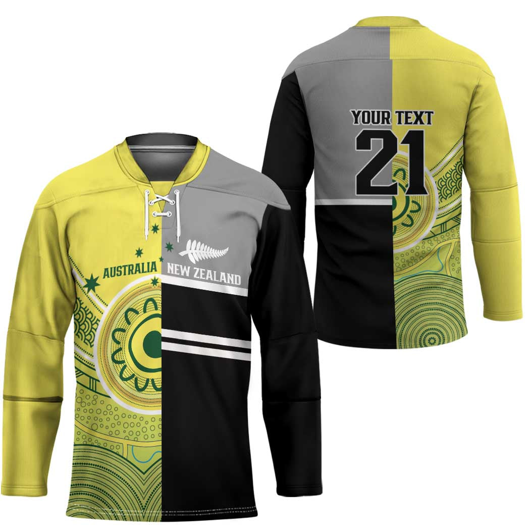 Custom Cricket AUNZ Spirit Hockey Jersey Aussie New Zealand Retro Edition LT9 - Polynesian Pride