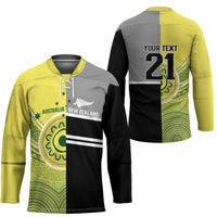 Custom Cricket AUNZ Spirit Hockey Jersey Aussie New Zealand Retro Edition LT9 - Polynesian Pride