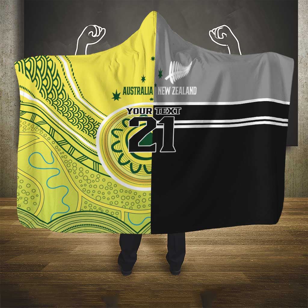 Custom Cricket AUNZ Spirit Hooded Blanket Aussie New Zealand Retro Edition LT9 - Polynesian Pride
