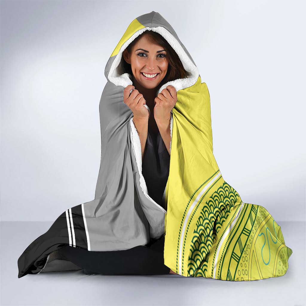 Custom Cricket AUNZ Spirit Hooded Blanket Aussie New Zealand Retro Edition LT9 - Polynesian Pride