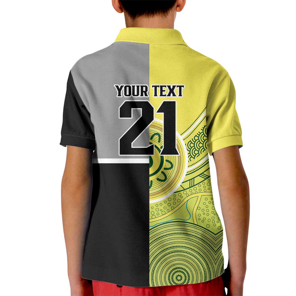 Custom Cricket AUNZ Spirit Kid Polo Shirt Aussie New Zealand Retro Edition LT9 - Polynesian Pride
