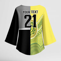 Custom Cricket AUNZ Spirit Kimono Sleeve Blouse Aussie New Zealand Retro Edition LT9 - Polynesian Pride