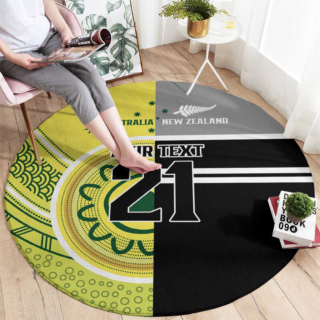 Custom Cricket AUNZ Spirit Round Carpet Aussie New Zealand Retro Edition LT9 - Polynesian Pride