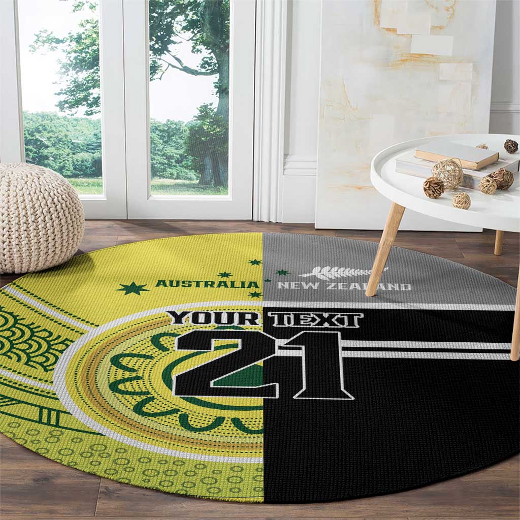 Custom Cricket AUNZ Spirit Round Carpet Aussie New Zealand Retro Edition LT9 - Polynesian Pride