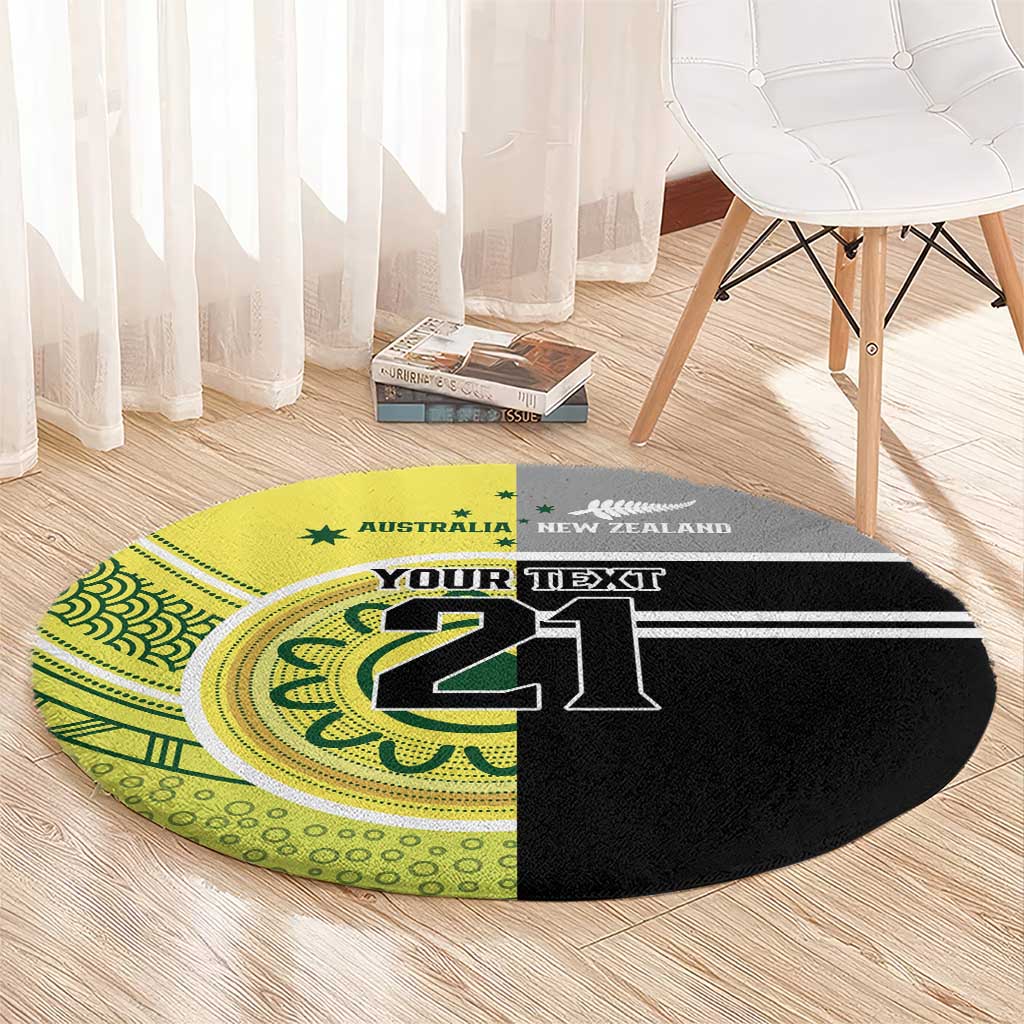 Custom Cricket AUNZ Spirit Round Carpet Aussie New Zealand Retro Edition LT9 - Polynesian Pride